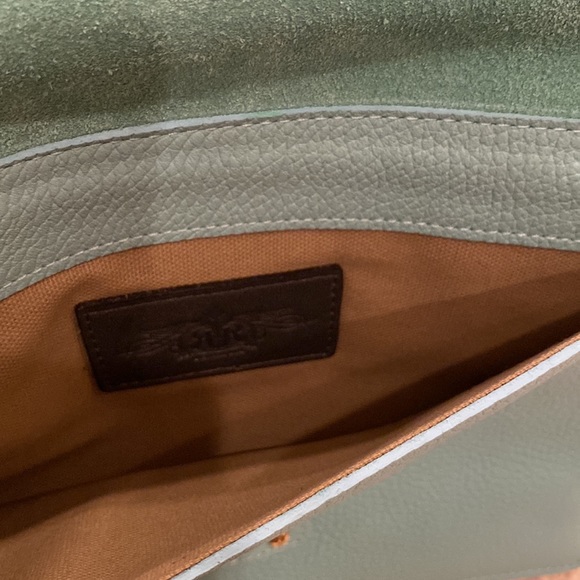 Mint Soft Pebbled Leather Clutch Purse or I-Pad Sheath Stunning! - Picture 6 of 7